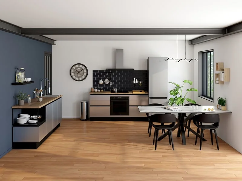 Cuisine sur-mesure Conforama style Industriel