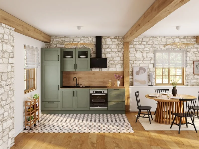 Cuisine sur-mesure Conforama style Campagne